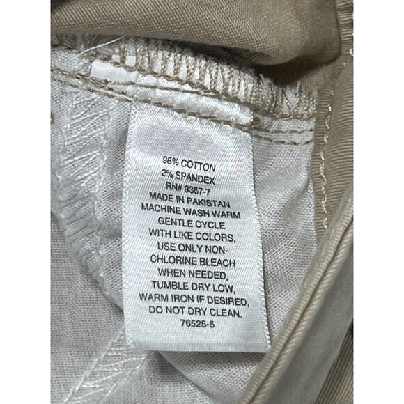 St. John's Bay - Women's Mid Rise 5" Inseam Chino Short - Beige -18 - Picture 11 of 16